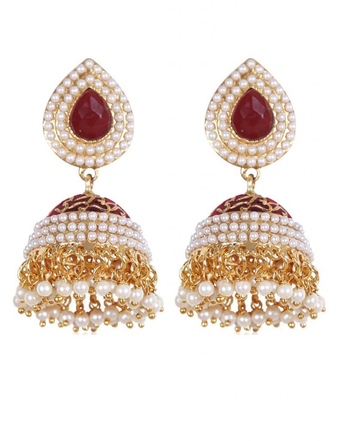See full amazon price history chart for Shining Diva Red Pearl Polki Studded Stylish Traditional Jhumki Earrings for Women and Girls (r7758er) Shining Diva Red Pearl Polki Studded Stylish Traditional Jhumki Earrings for Women and Girls (r7758er) (B07NPWH2BK) Amazon Price History, Amazon Price Tracker