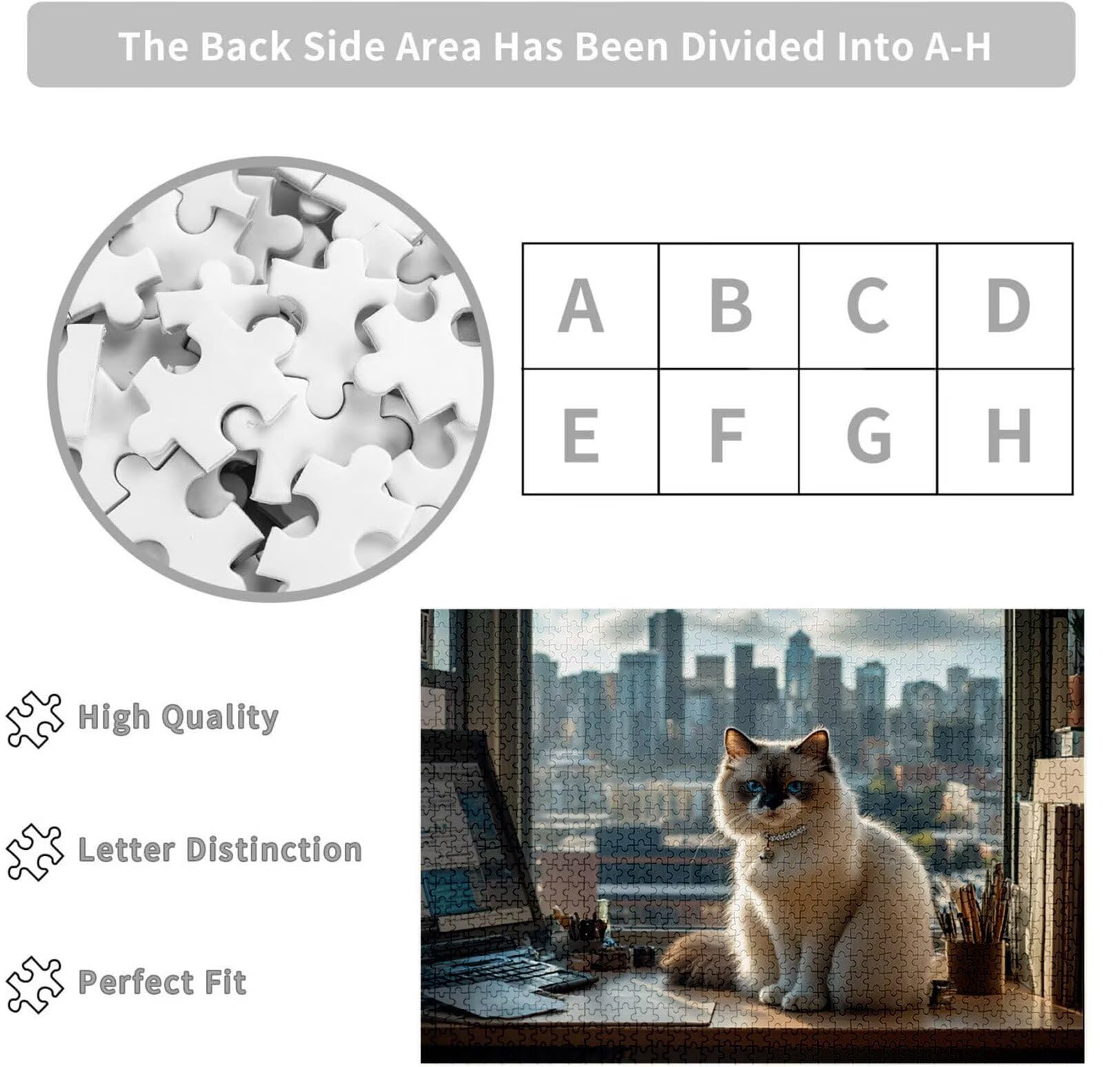 Spersonalizowana łamigłówka ze zdjęciem 1000 1500 2000 3000 4000 5000 sztuk Drewniane Puzzle Spersonalizowane z Twoim Obrazem Oryginalny prezent, z tekstem Rodzina, Zwierzęta, Urodziny, Boże