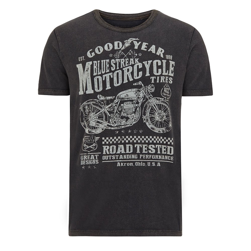 Goodyear Shelburne Männer T-Shirt schwarz Biker, Rockabilly, Rockwear, Streetwear