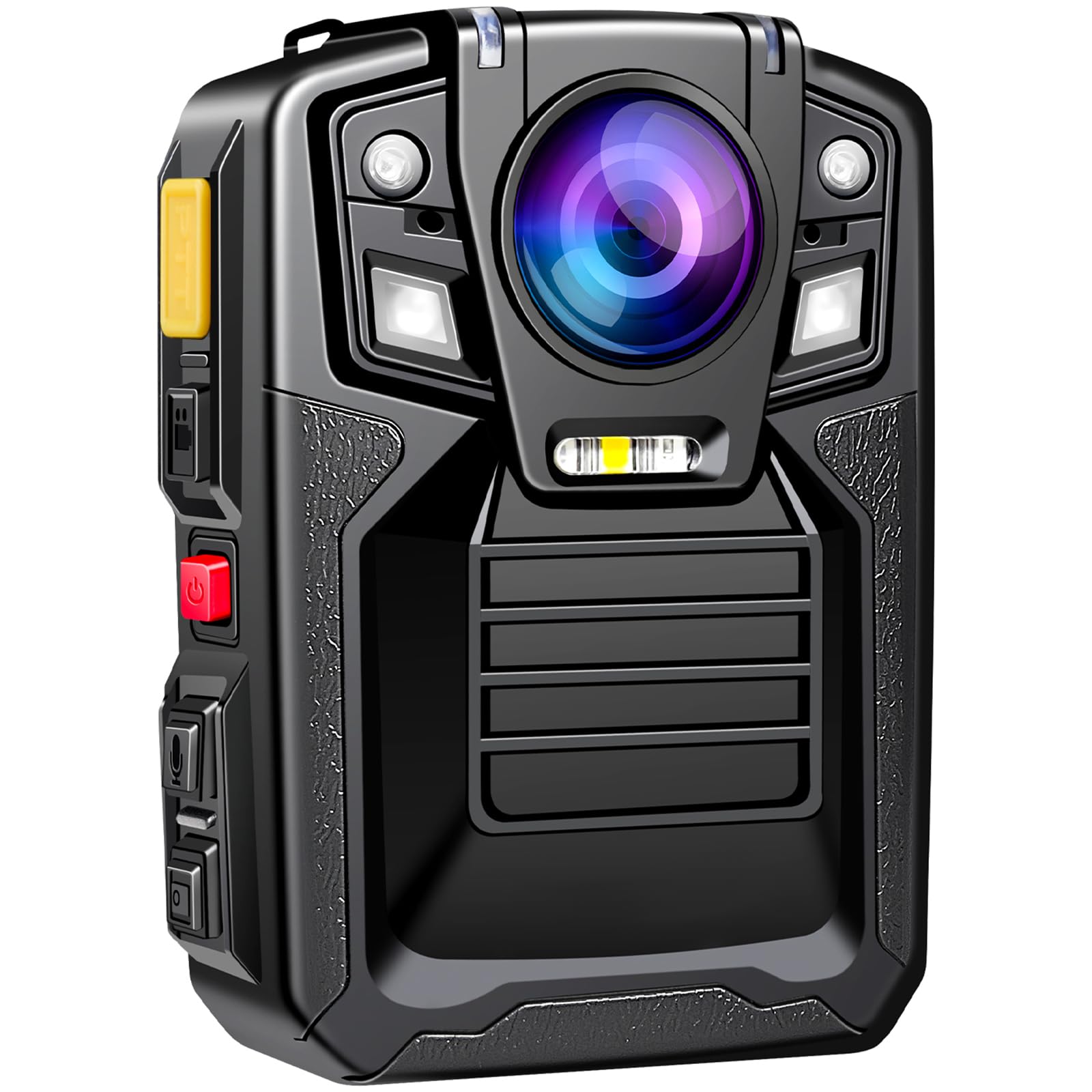 CAMMHD V8-32GB 1440P Body Camera 2 Batteries Working 10 Hours IP68 Waterproof 170° Wide Angle Night Vision Body Cam with Audio and Video Recording Used for Police Engineering