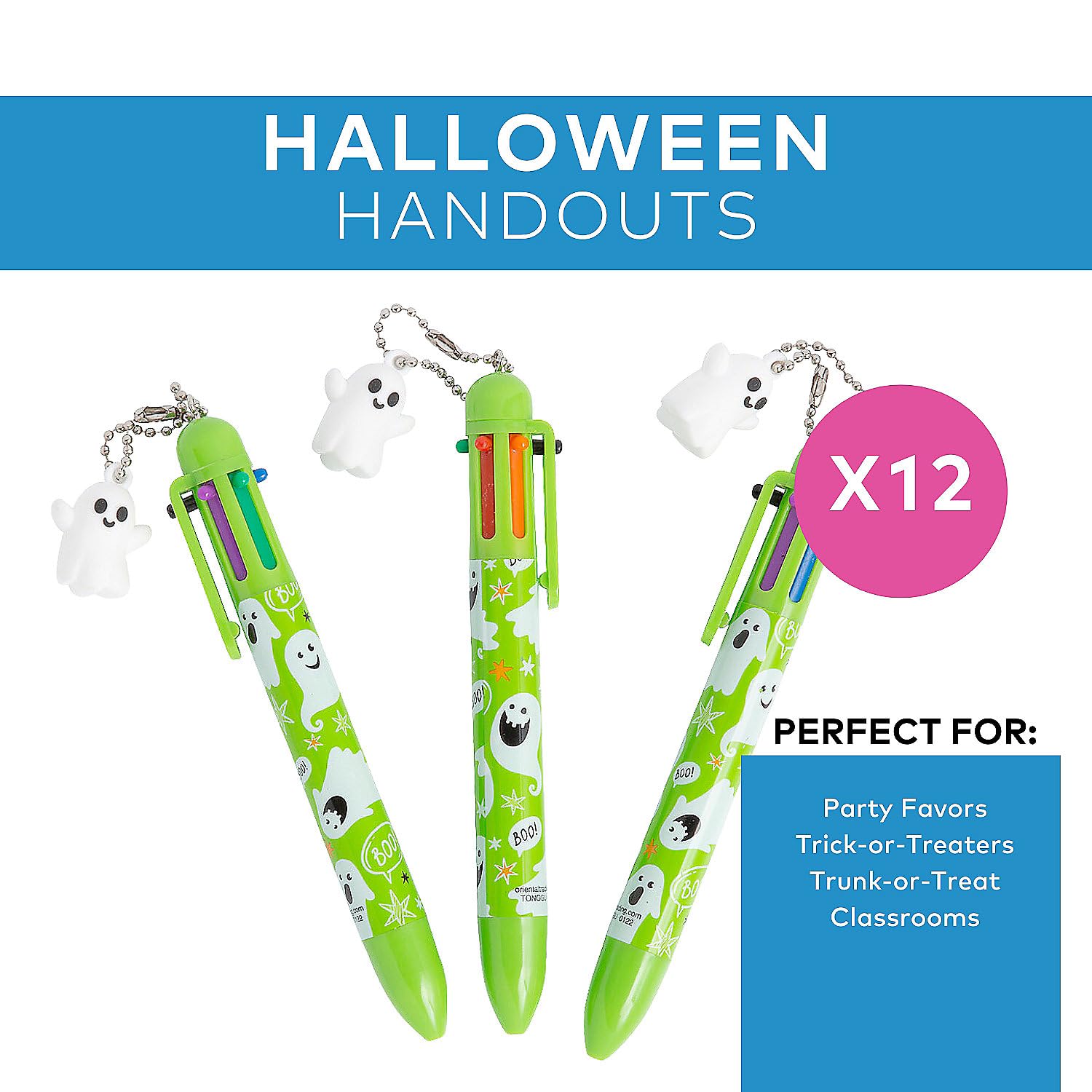 Amazon.com : Fun Express Halloween Pens Multicolor Pen 12 Pack 