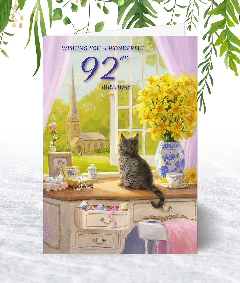 Biglietto Auguri 99° Compleanno Olivia Samuel - Gatto A5 Con Busta
