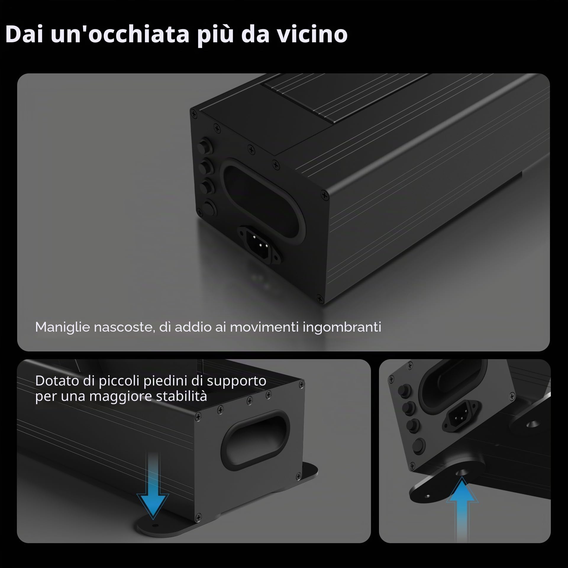 LeApex Schermo di Proiezione Retrattile Elettrico Gray Fabric - Schermo Intelligente Universale 4K Ultra HD 3D Attivo 84 Pollici per Tutti i Tipi di Proiettori