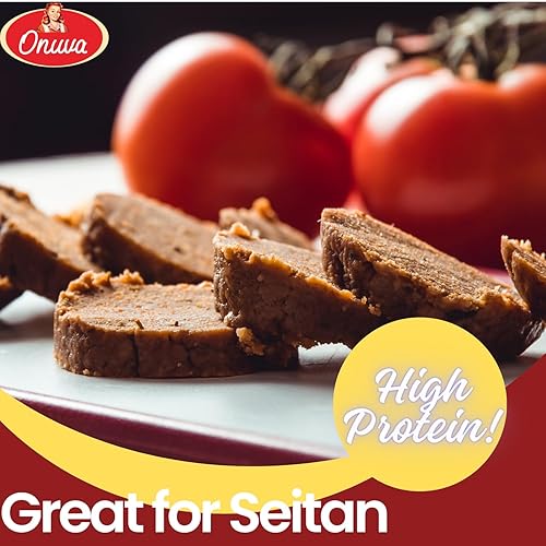 Miniatura 5 de Onuva 's Vital Wheat Gluten, alto en proteínas, vegano, sin OMG, apto para dieta cetogénica, bajo en carbohidratos, 4 libras