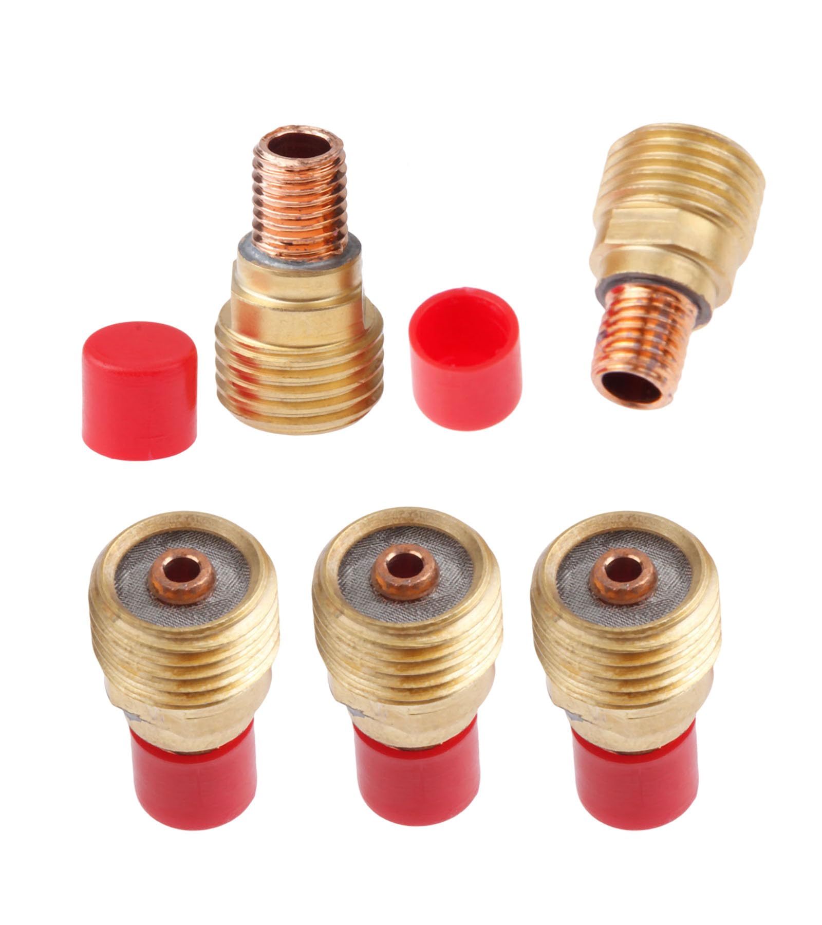 Mtsooning 5PCS 45V44 2.4mm(3/32inch) Tig Welding Gas Lens Collet Body for TIG Welding Torch WP-9/20/25