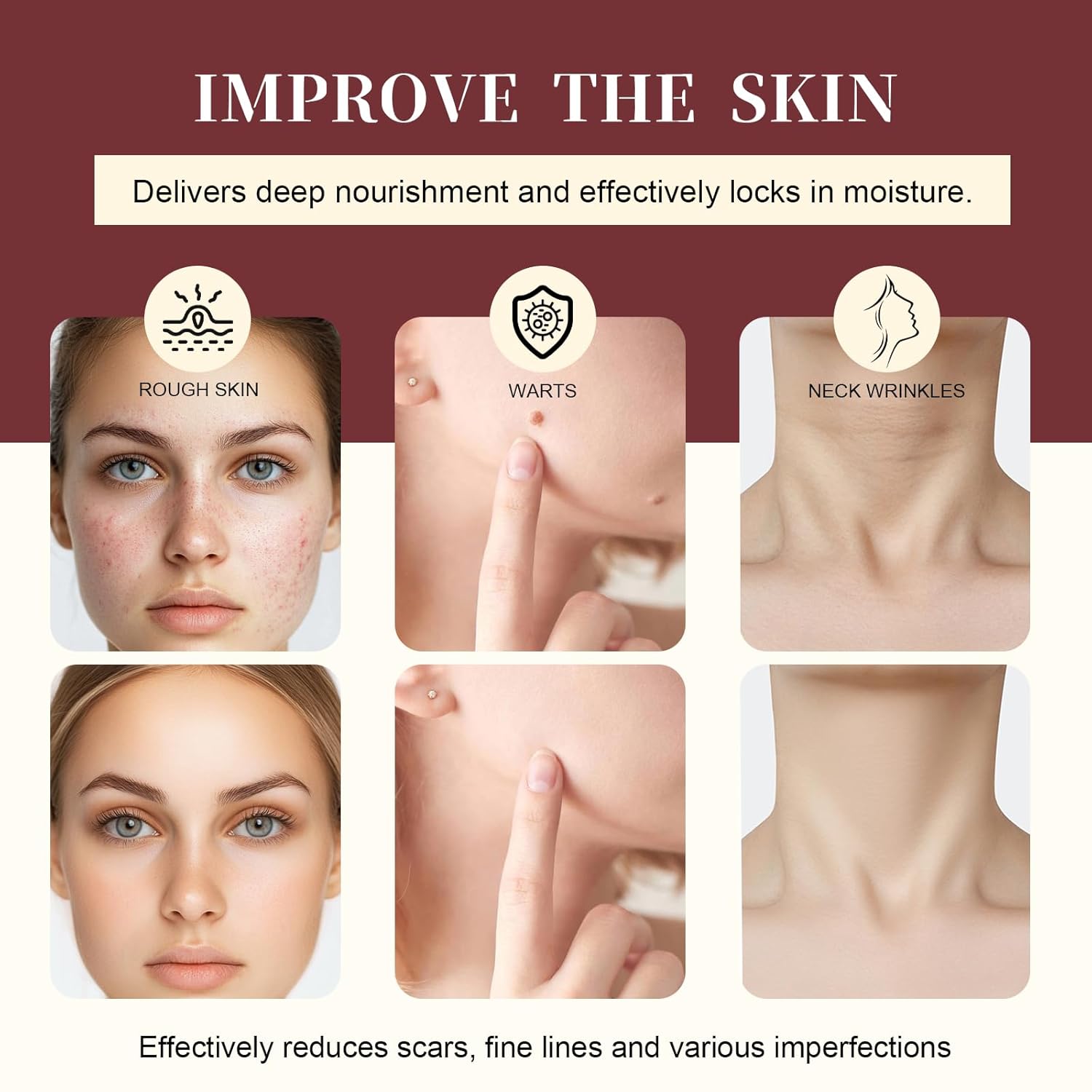 2PC Keratin Erase Dual-Action Renewal Cream, Black Rice Skin Repair Cream, Professional Skin Repair, Deep Moisturising and Soothing, Effectively Improve Skin Imperfections, Smooths and Refines Skin - Image 6