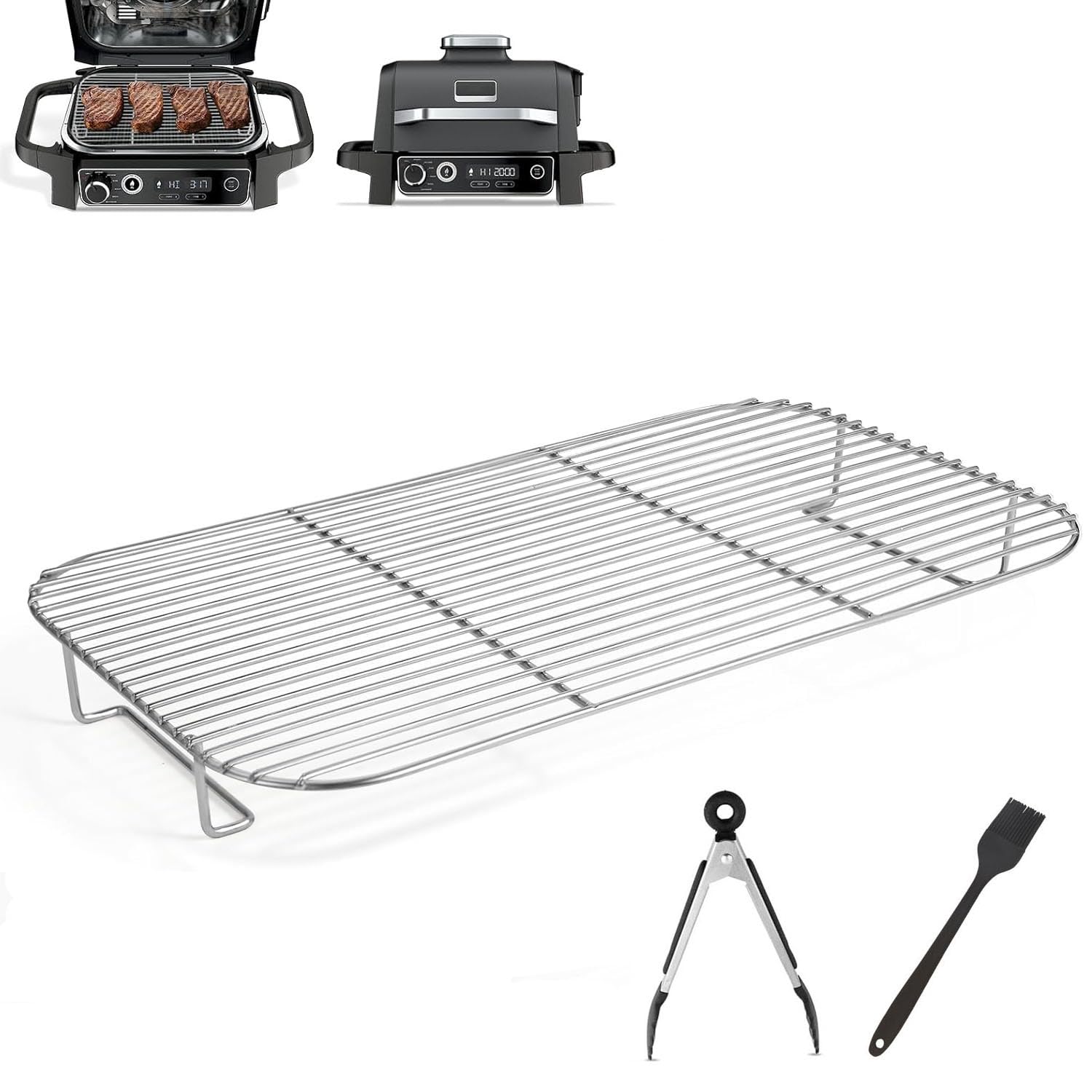 Grille de cuisson pour fumer de grands morceaux de viande au Woodfire OG701EU