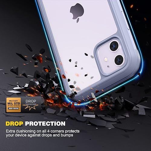 Miniatura 537 de Diaclara - Funda diseñada para iPhone 14 Pro Max, resistente, de cuerpo completo, con protector de pantalla sensible al tacto y antiarañazos + Blanco
