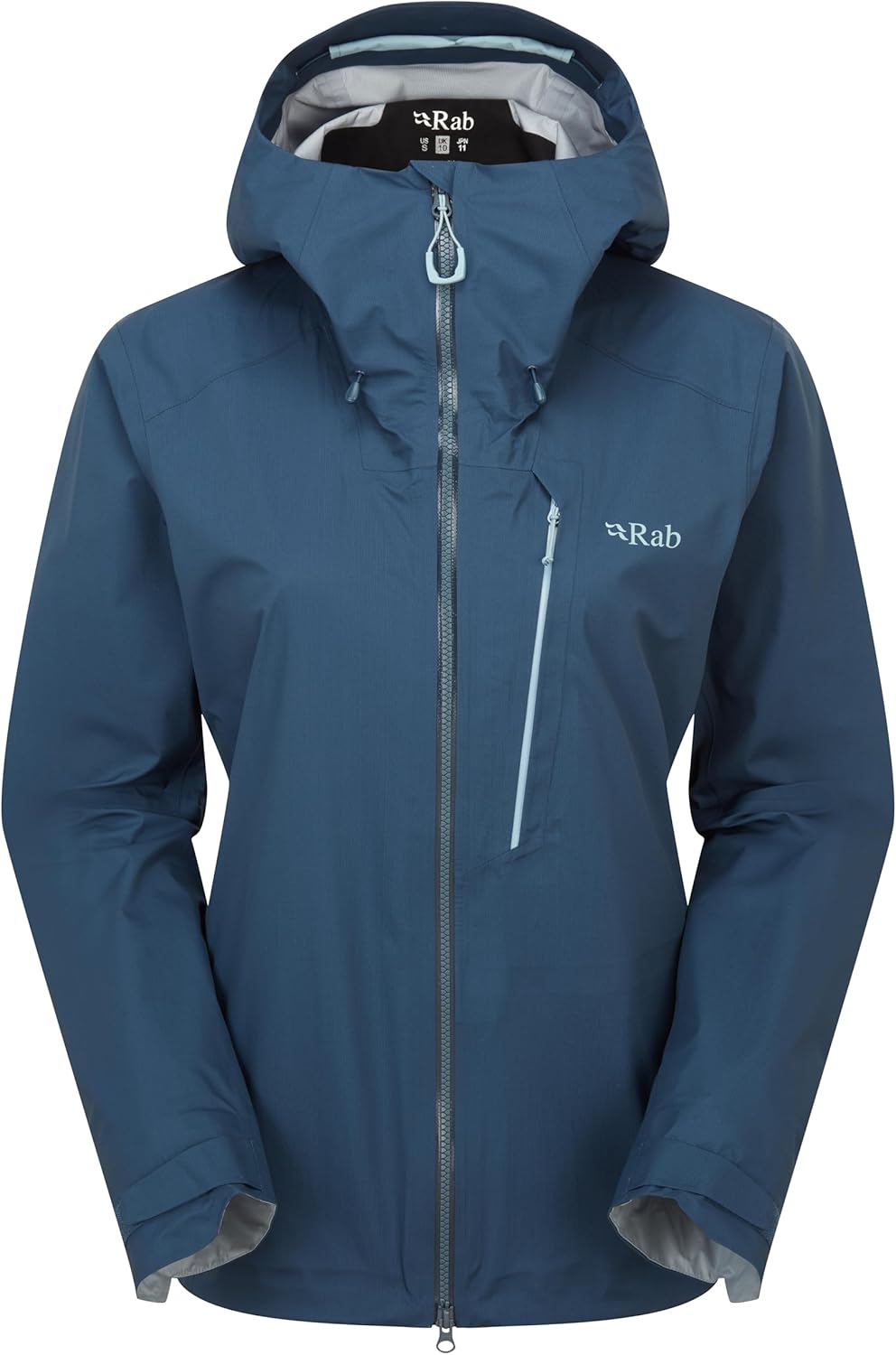 Rab Women's Firewall Alpine Jacket - Ultralight Waterproof Hooded Coat for Climbing & Hiking