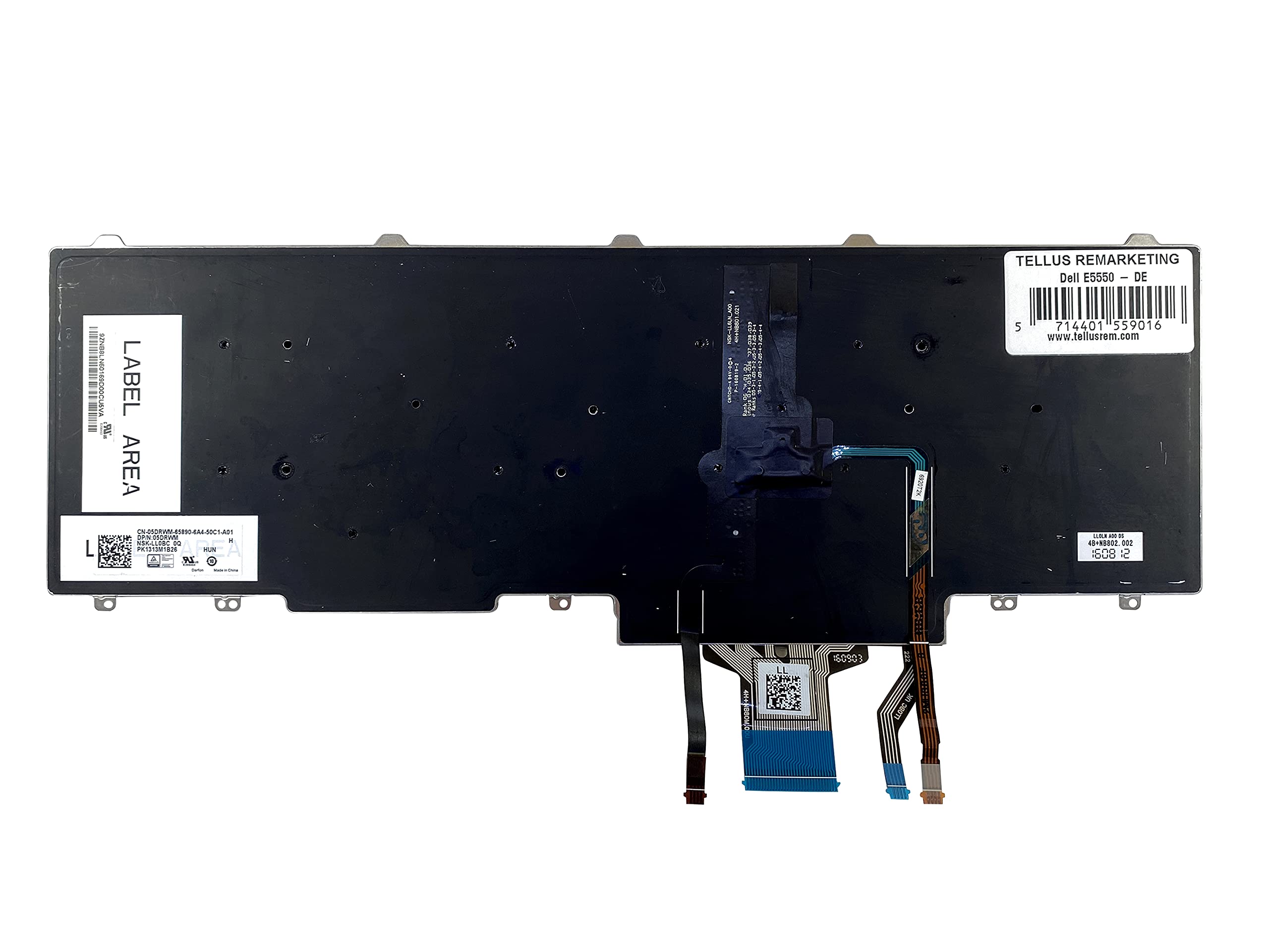 ersatztastatur Deutsche Hintergrundbeleuchtung für Dell Latitude E5550 E5570 5580 5590