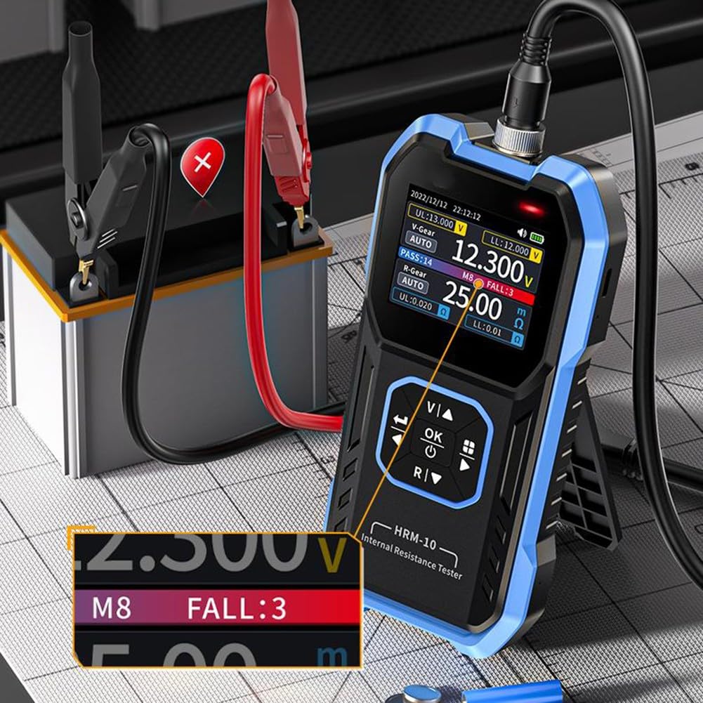 Misuratore di resistenza interno digitale per batterie al litio e LiFePO4 | Questo misuratore consente di identificare e ordinare rapidamente in base alla tensione e alla resistenza interna.