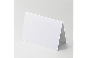4x6 Plain White Folding Tent Cards
