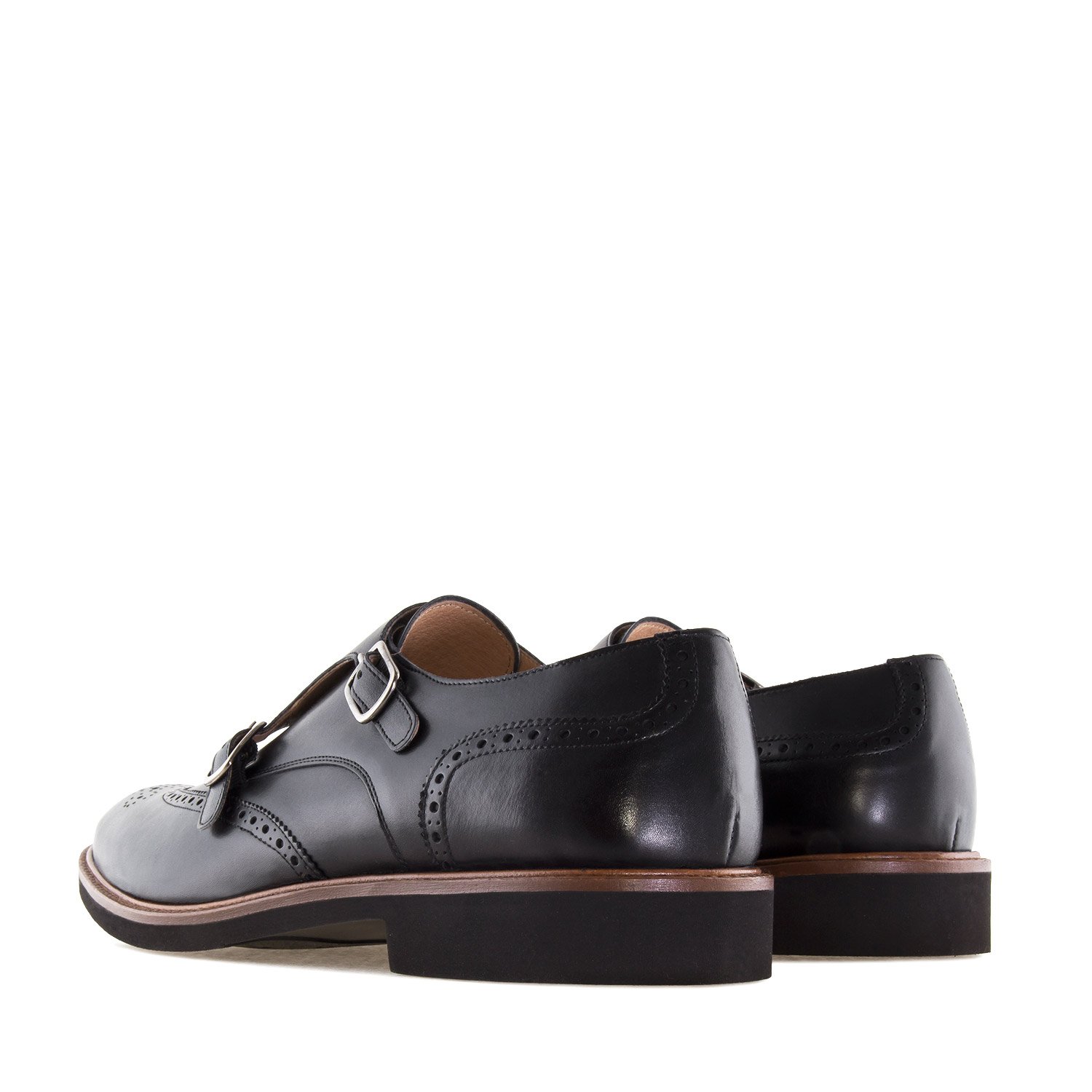 Andrés Machado - Zapatos de Hombre Elegantes Estilo Monk de Piel - 6314 - Zapatos de Vestir Formales y de Uso Diario - Tallas Especiales