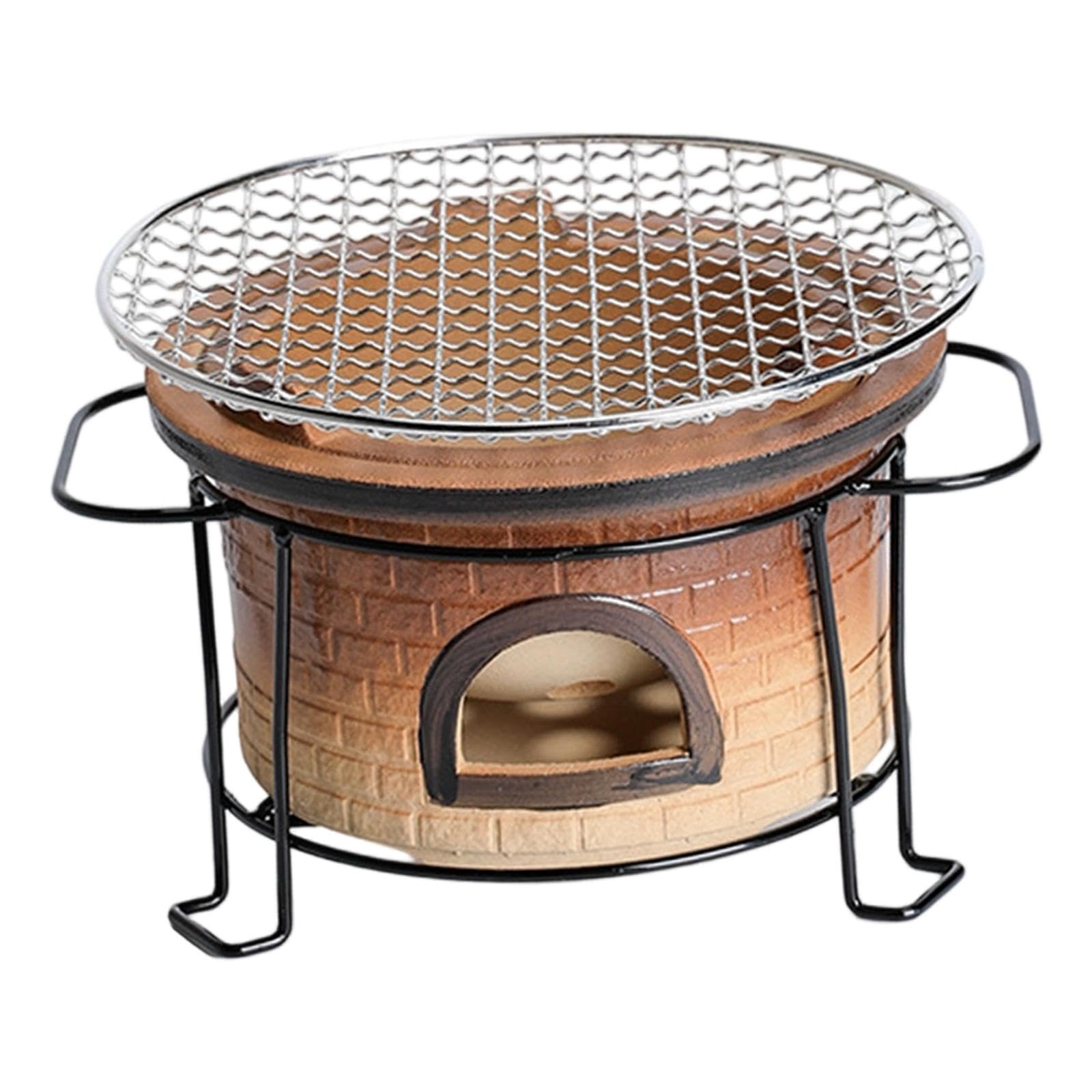 Barbecue de bois polyvalent avec four traditionnel portable pour pique-nique