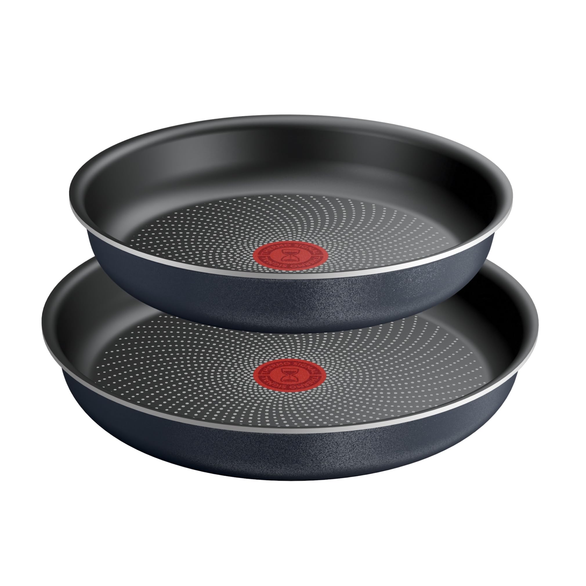 Tefal Ingenio Enjoy, Lot 3pièces, Poêles légères, Technologie Light Tech, Poignée amovible, Revêtement Titane antiadhésif