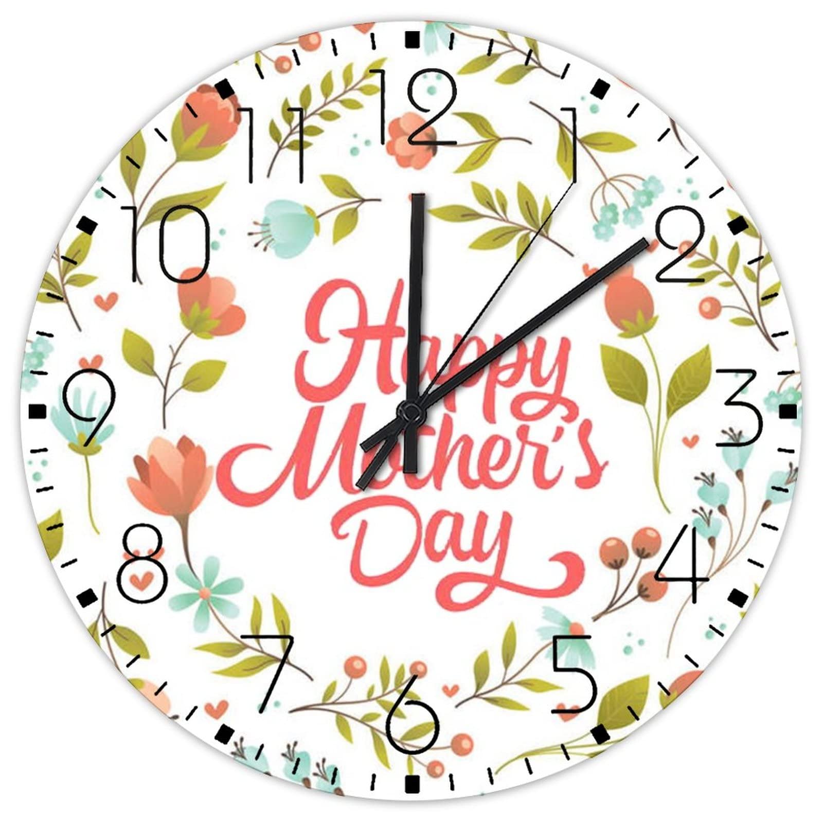 Horloge murale sans tic-tac 38cm pour supprimer les bruits du salon