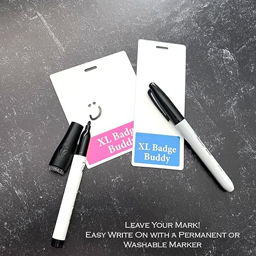 Miniatura 7 de Specialist ID - Paquete de 4 insignias personalizadas de gran tamaño horizontal, tarjeta extra grande para enfermeras, 3 38 x 4 18, para llevar con