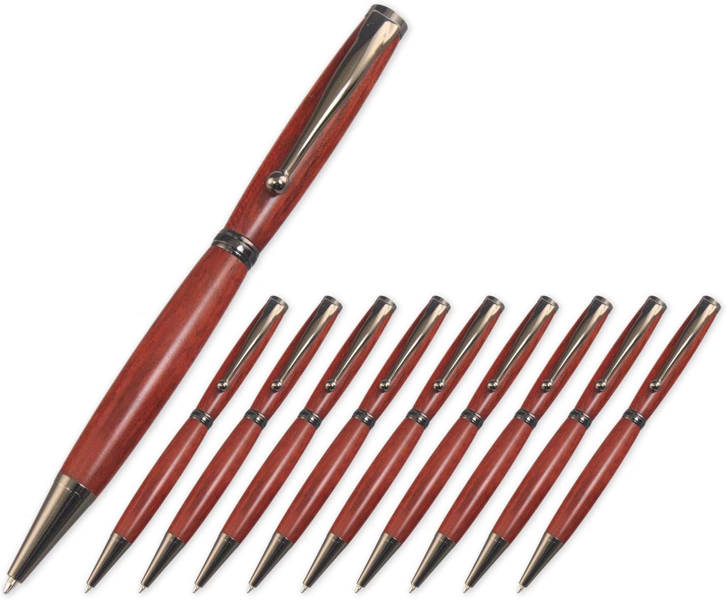 Legacy Woodturning, Fancy Pen Kit - Gun Metal, 10 Pack