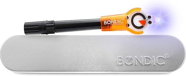 Bondic UV Liquid Plastic Welder, Super Glue, Cures Quickly, UV Resin Kit with Light for Home, Plastic, Jewelry (LED Light & Liquid Cartridge in a Tin Case)