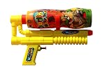 PoPo Toys Holi Shooter Water Gun, with Free Balloons | Yellow