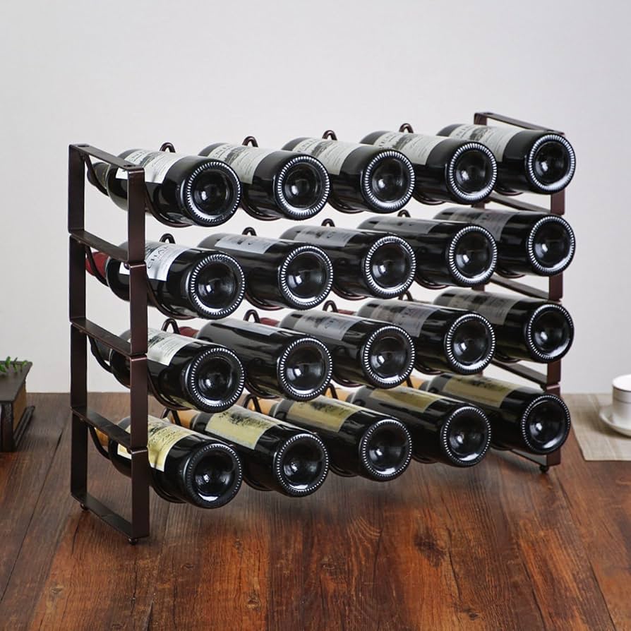Amazon｜ワインラック ワインスタンド 金属製 ワインボトルホルダー