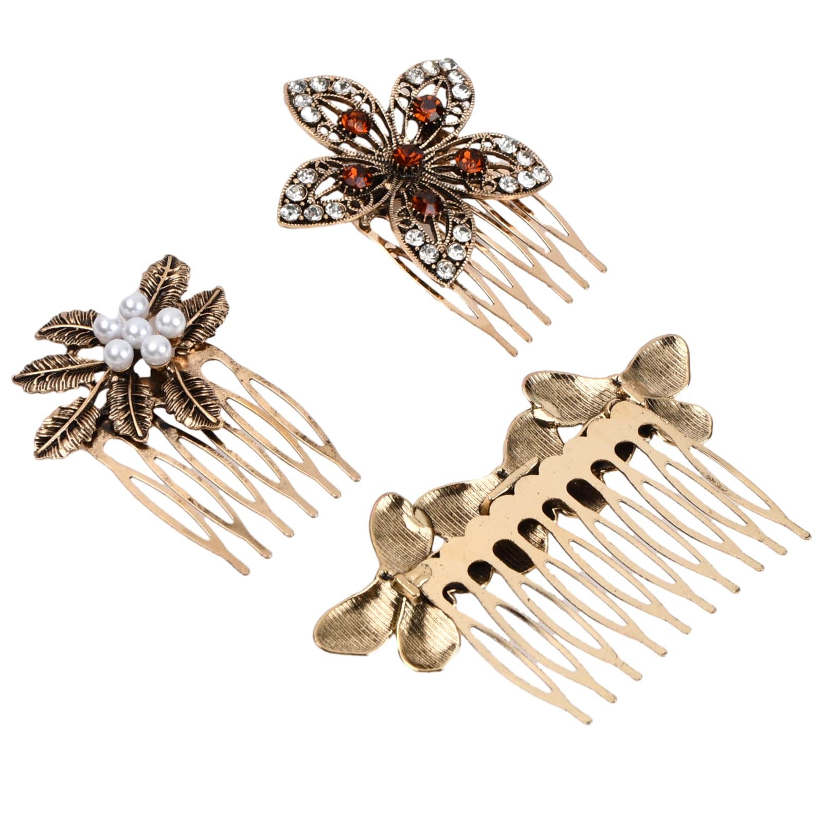 6 Pezzi Pettini Laterali Per Capelli Vintage Per Donna Decorativi