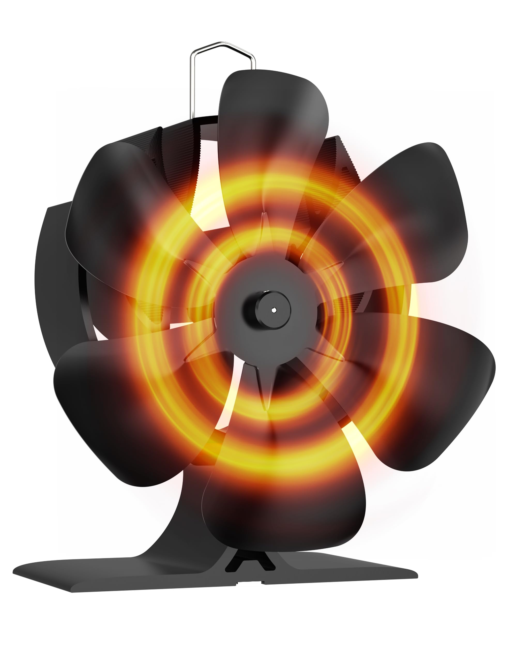 Signstek Kaminventilator Ofenventilator ohne strom (Vier-Blättern)