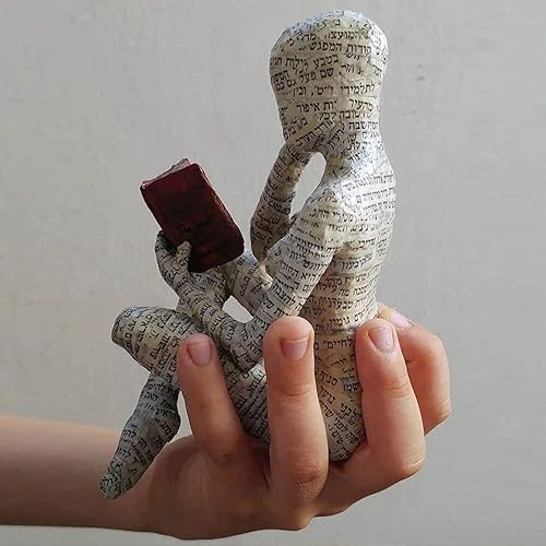 Miniatura 4 de Qauxbul Figura de mujer de lectura, decoración de estantería de lectura de mujer pulp, estatua de resina de estilo pensador, esculturas abstractas