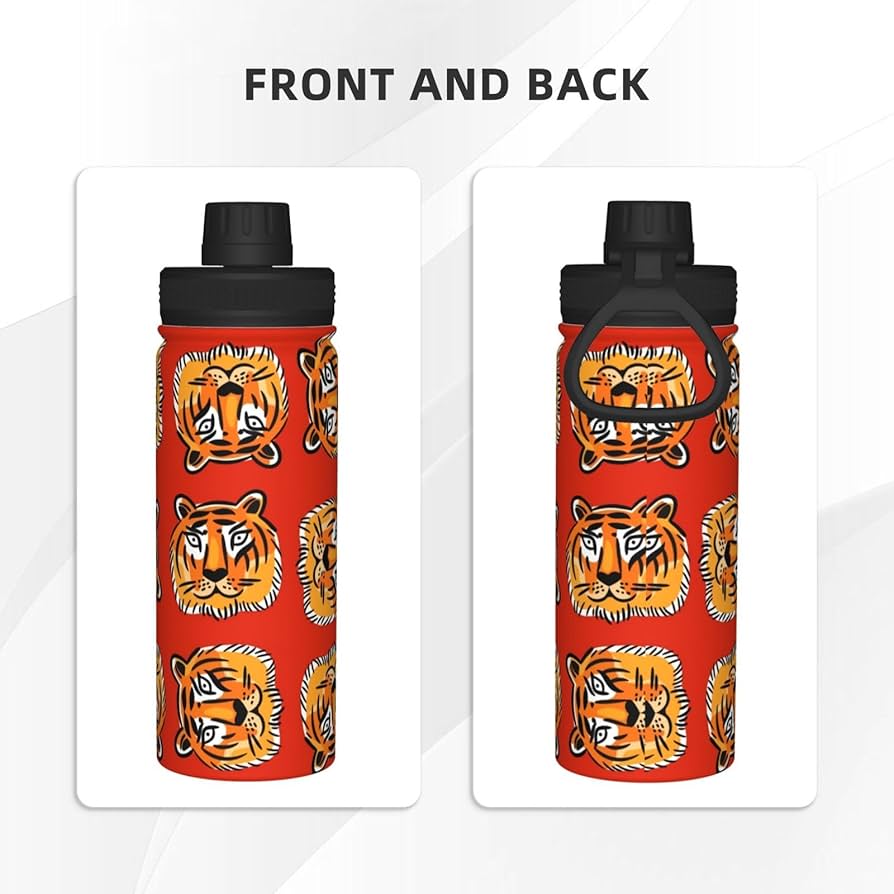 T2tea 赤い花柄 ステンレス水筒 500ml T2tea 赤い花柄