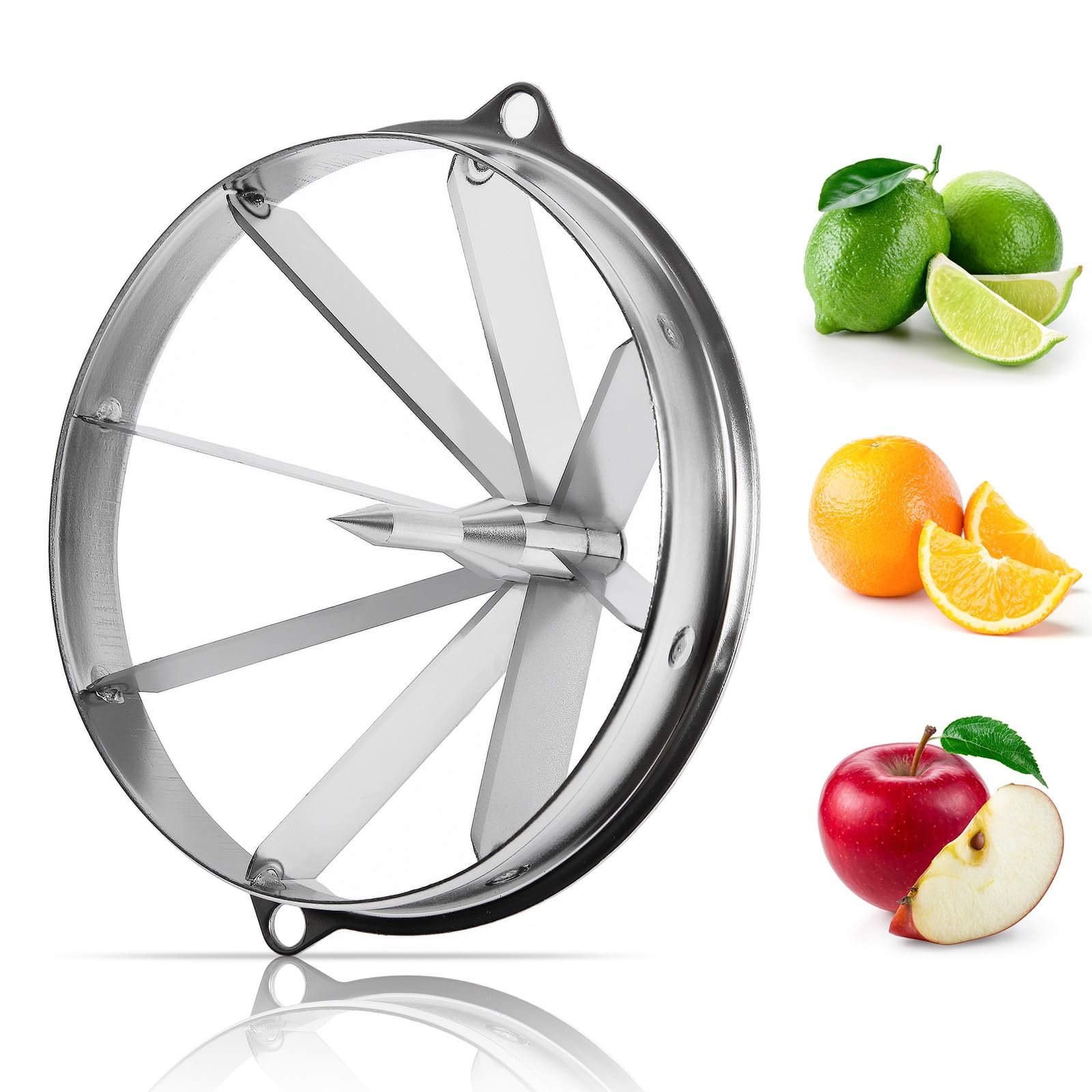 Cuchilla de 8 secciones para comercial Easy Wedger Limón Cortador Cuchilla de Acero Inoxidable Fruta Lima Cortadora Vegetal Picadora Dicer 8 Cuchilla Cuña 8