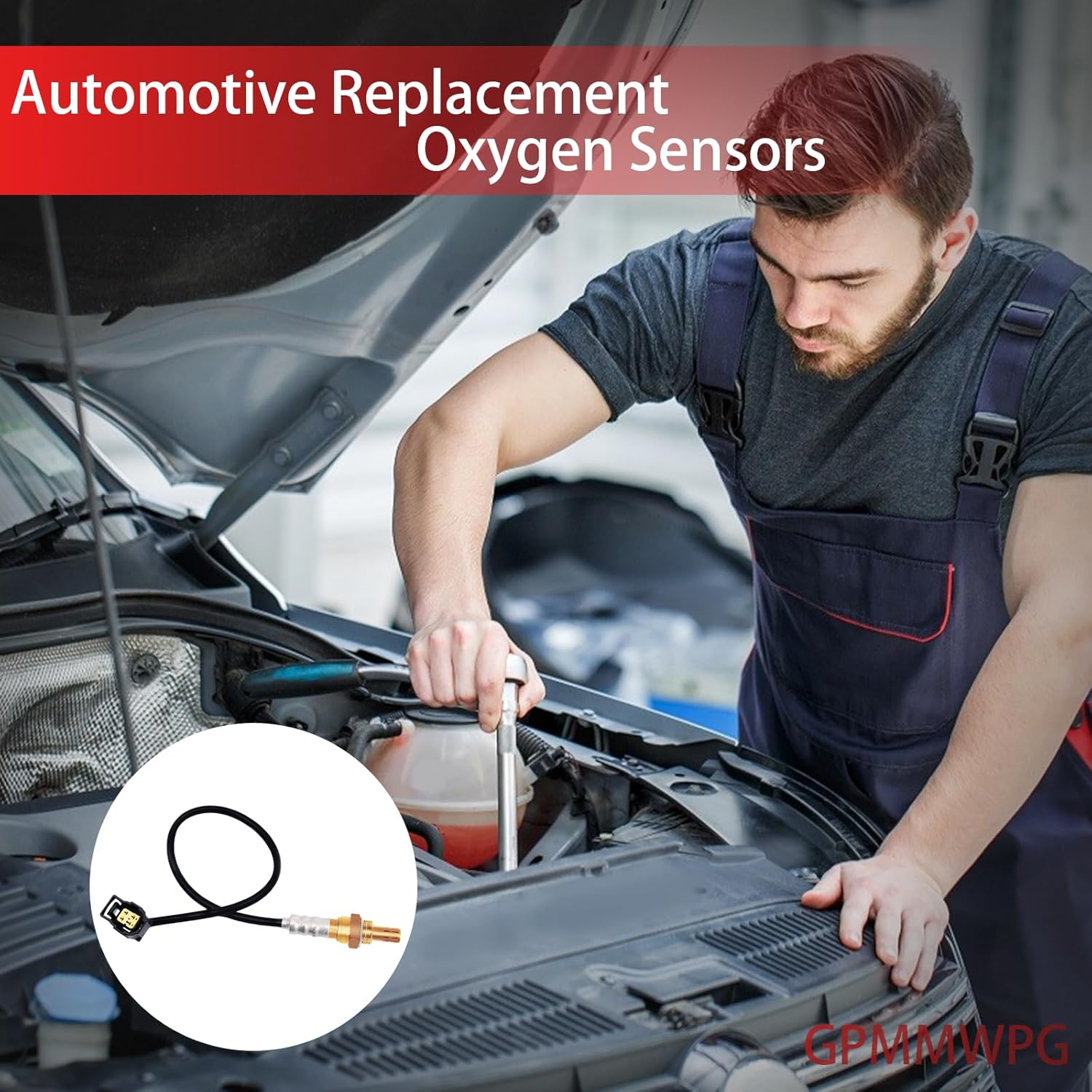 1PCS O2 Sensor 234-4587, 02 Sensor, Automotive Replacement Oxygen Sensor Compatible with Dodge for Durango for Ram Compatible with Jeep for Liberty for Wrangler