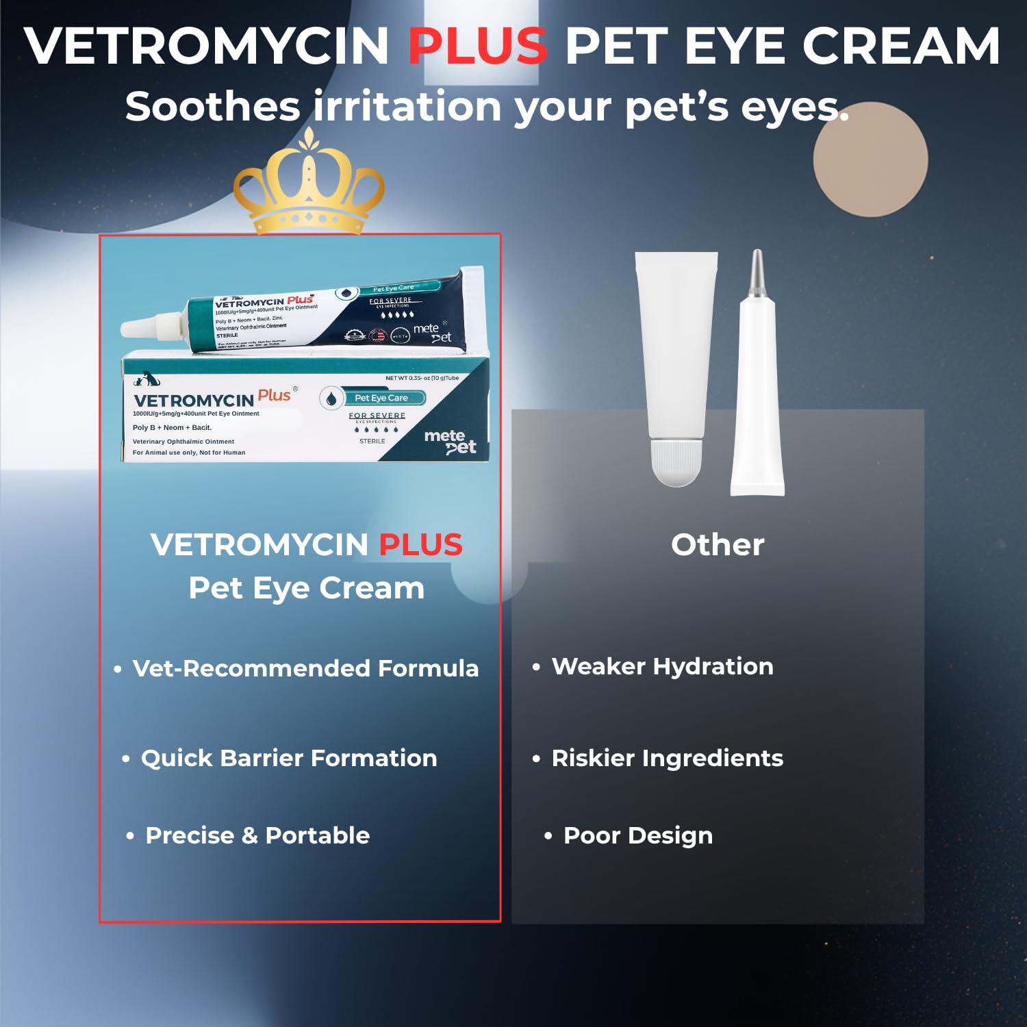 Vetromycin Plus Pet Eye Cream Health for Dogs, Cats, Cattle, Sheep, Horse, Bird 0.35 oz / 10 gr, 1 Tube — Amazon image 8