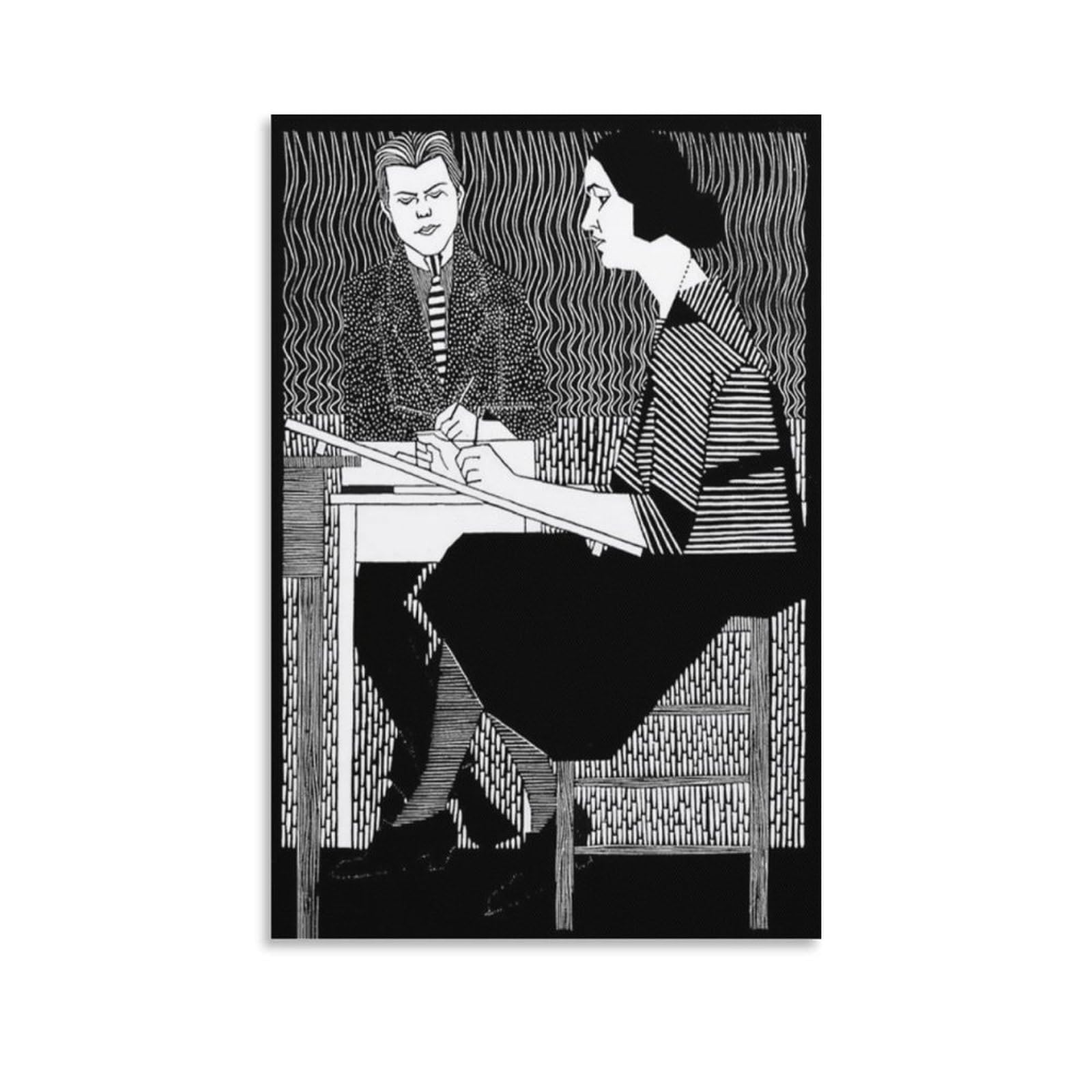 M.C. Escher Mesquitas Classroom Wall Art Poster Artworks Canvas Poster Wall Art Prints Home Modern Decor 20x30inch(50x75cm)