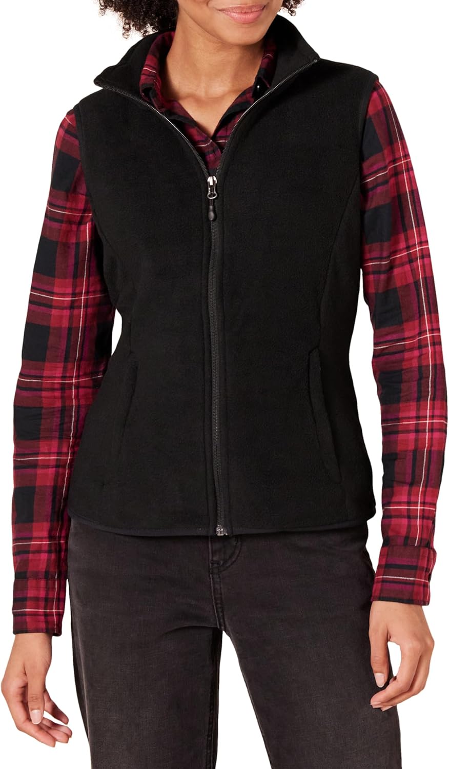 Amazon Essentials Women’s Classic-Fit Sleeveless Polar Soft Fleece Vest (Available in Plus Size) Amazon Essentials Women’s Classic-Fit Sleeveless Polar Soft Fleece Vest (Available in Plus Size)