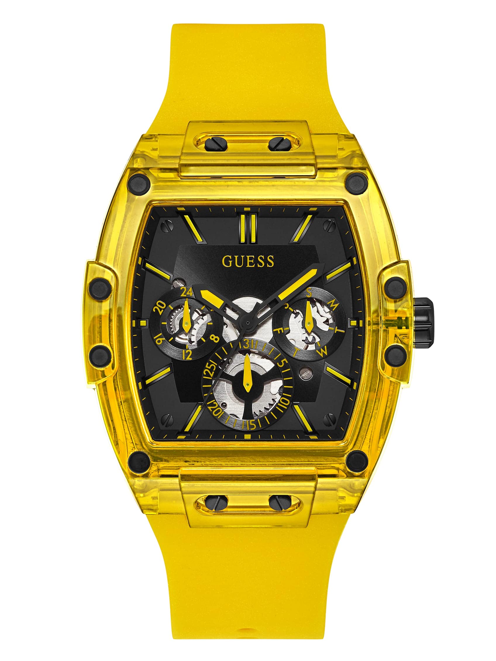 GUESSAnalog Black Dial Men's Watch-GW0203G6