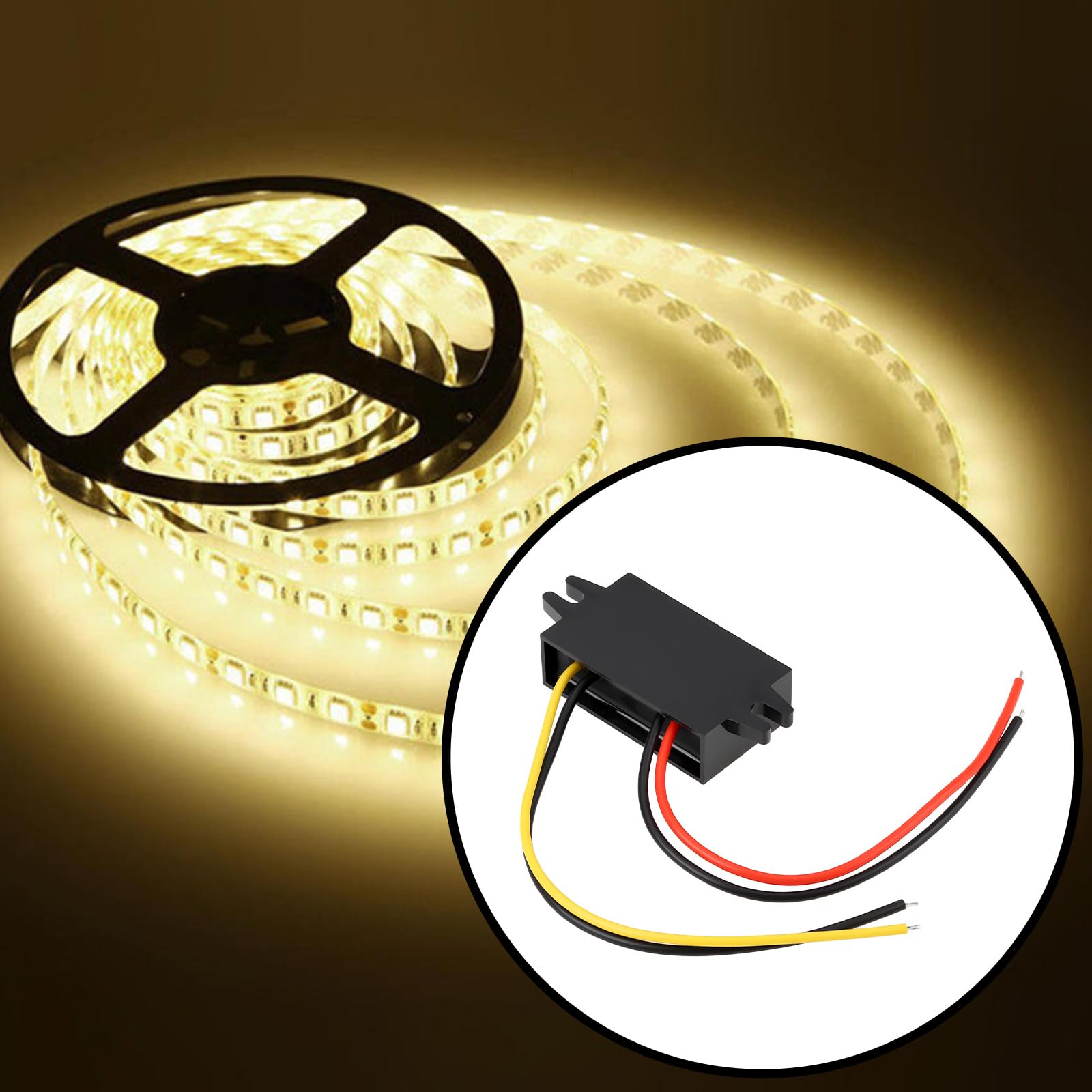 Konwerter Buck 12 V DC na 9 V DC 2 A 18 W kompatybilny z samochodami, łodziami, systemami solarnymi