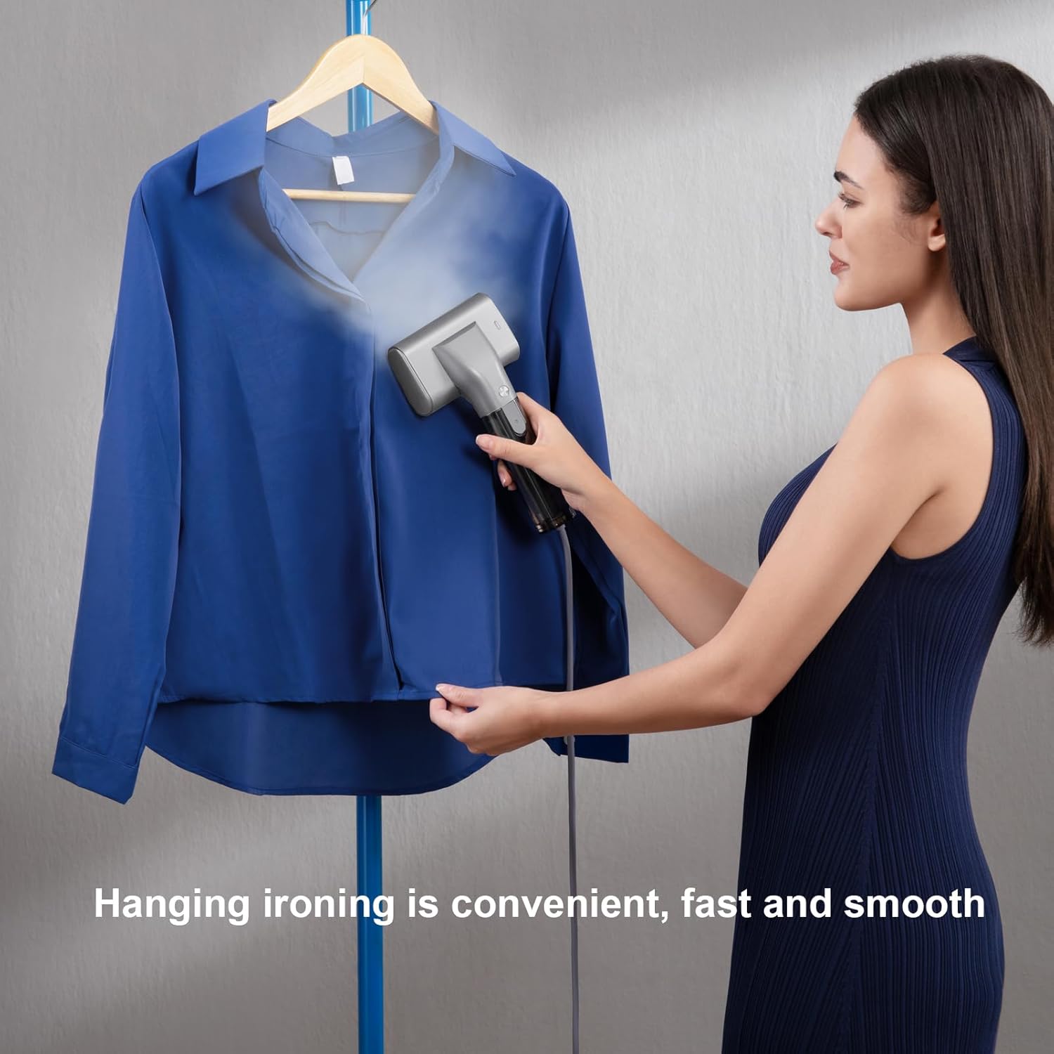G10 Pro Steamer for Clothes, Global Voltage Adaptation Handheld Garment Steamer, Dual Steam Modes,1200W Mini Steam Iron for Travel and Home (110-240V Cool Gray)