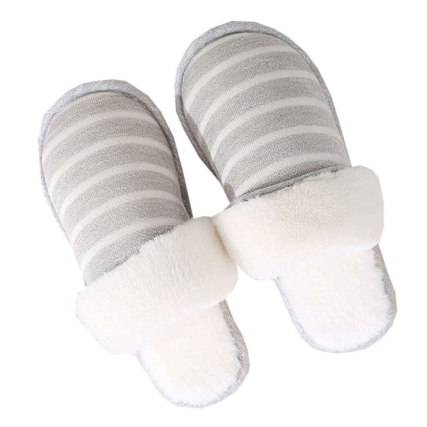 INFISPACE Unisex Winter Warm Indoor Couple House Slipper-Shoe (Fossil Grey, numeric_8) (B09L77K2VX) Amazon Price History, Amazon Price Tracker