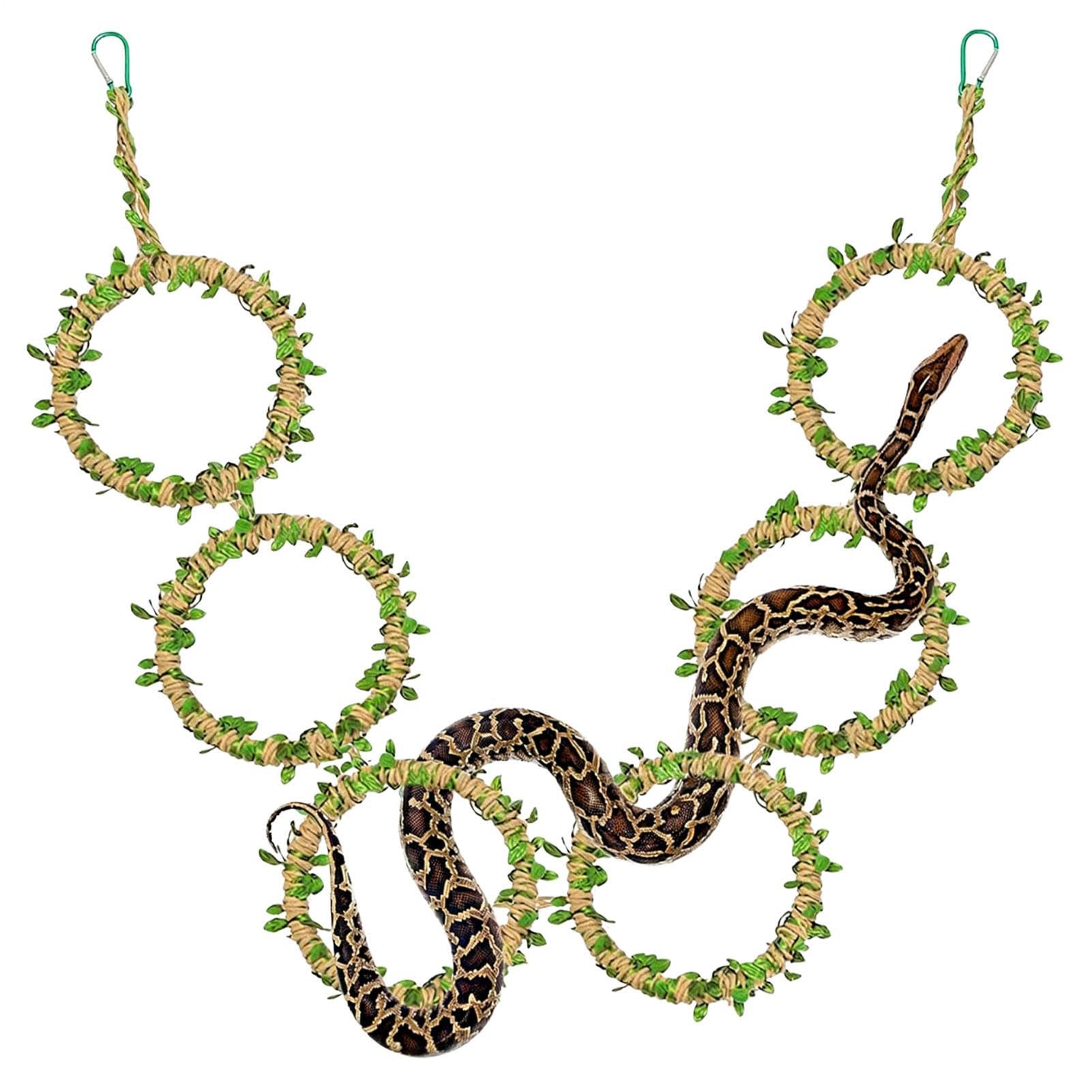 Cuerda flexible interactiva para reptiles con diseño moldeable