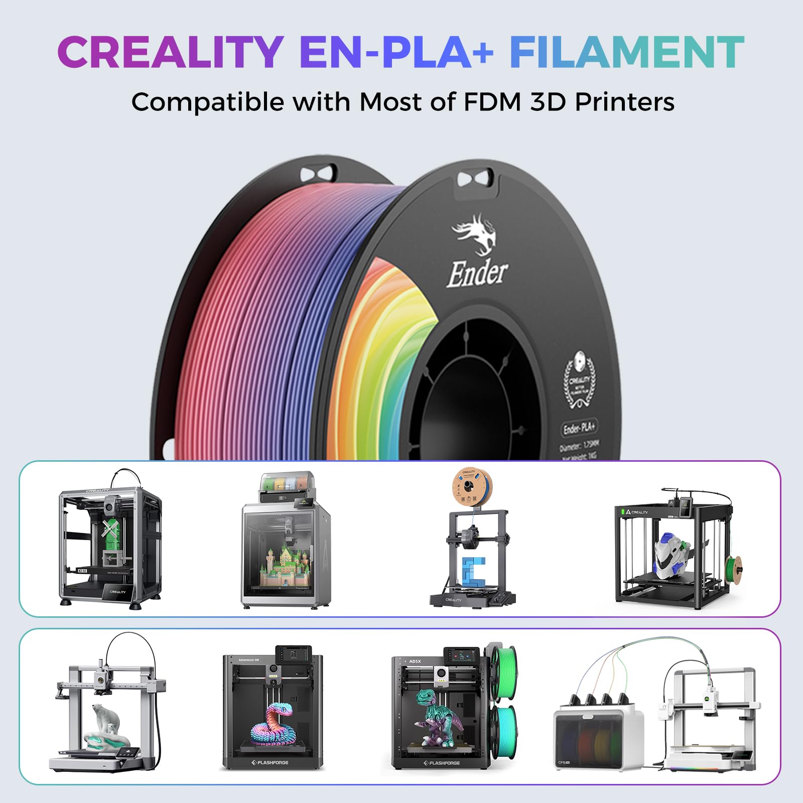 Creality PLA Plus 3D Printer Filament - Multicolor 1KG -5