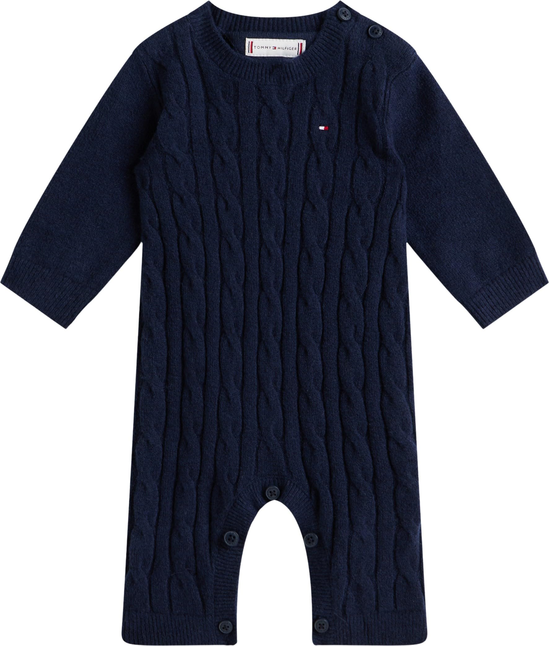 Tommy Hilfiger Unisex Baby Cable Coverall Kn0kn02225 Baby One Piece (1er Pack)