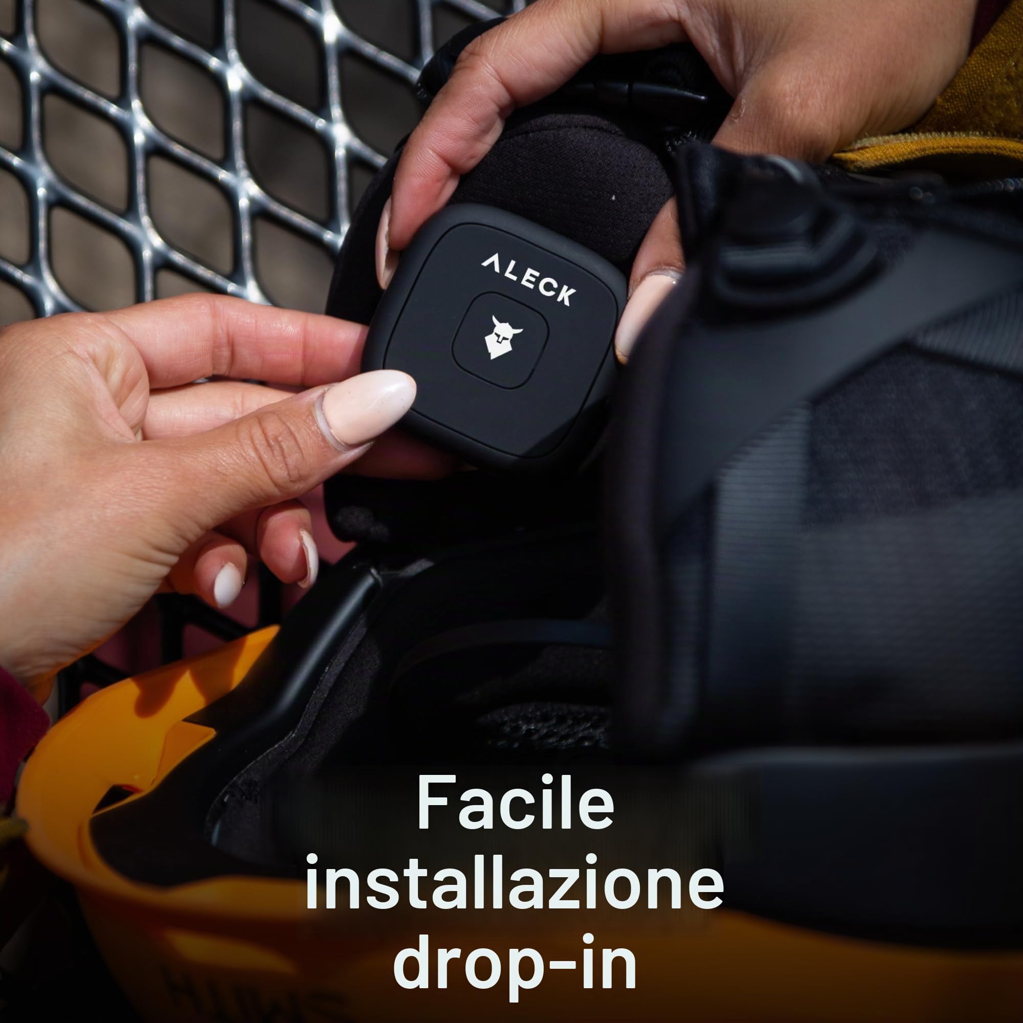 ALECK Snow Series Core - Altoparlanti Bluetooth universali senza fili per sci e snowboard, caschi audio-ready, controlli adatti ai guanti, microfono per chiamate in vivavoce