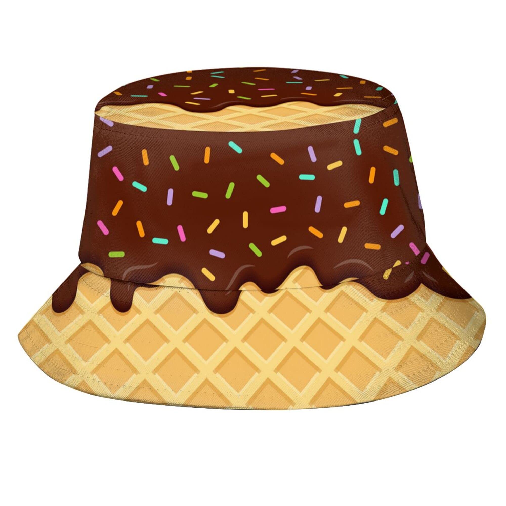 Bucket Hat for Women Men, Summer Print Hat Travel Packable Sun Cap Outdoor Hat for Women and Men