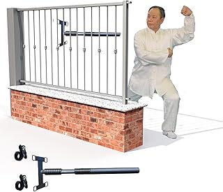 Wing Chun Dummy Simple Spring Arms for Training Martial Arts, Free Standing Punching Dummy Equipment for Indoor Ourdoor, Bundled Taekwondo Exercise Tool(Size:Both Spring)