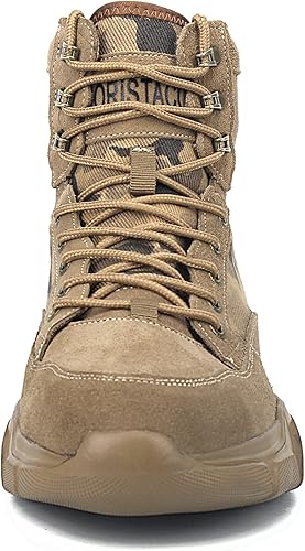 Miniatura 3 de ORISTACO Botas tácticas del dedo del pie de acero, zapatillas ligeras de la seguridad del trabajo de la construcción