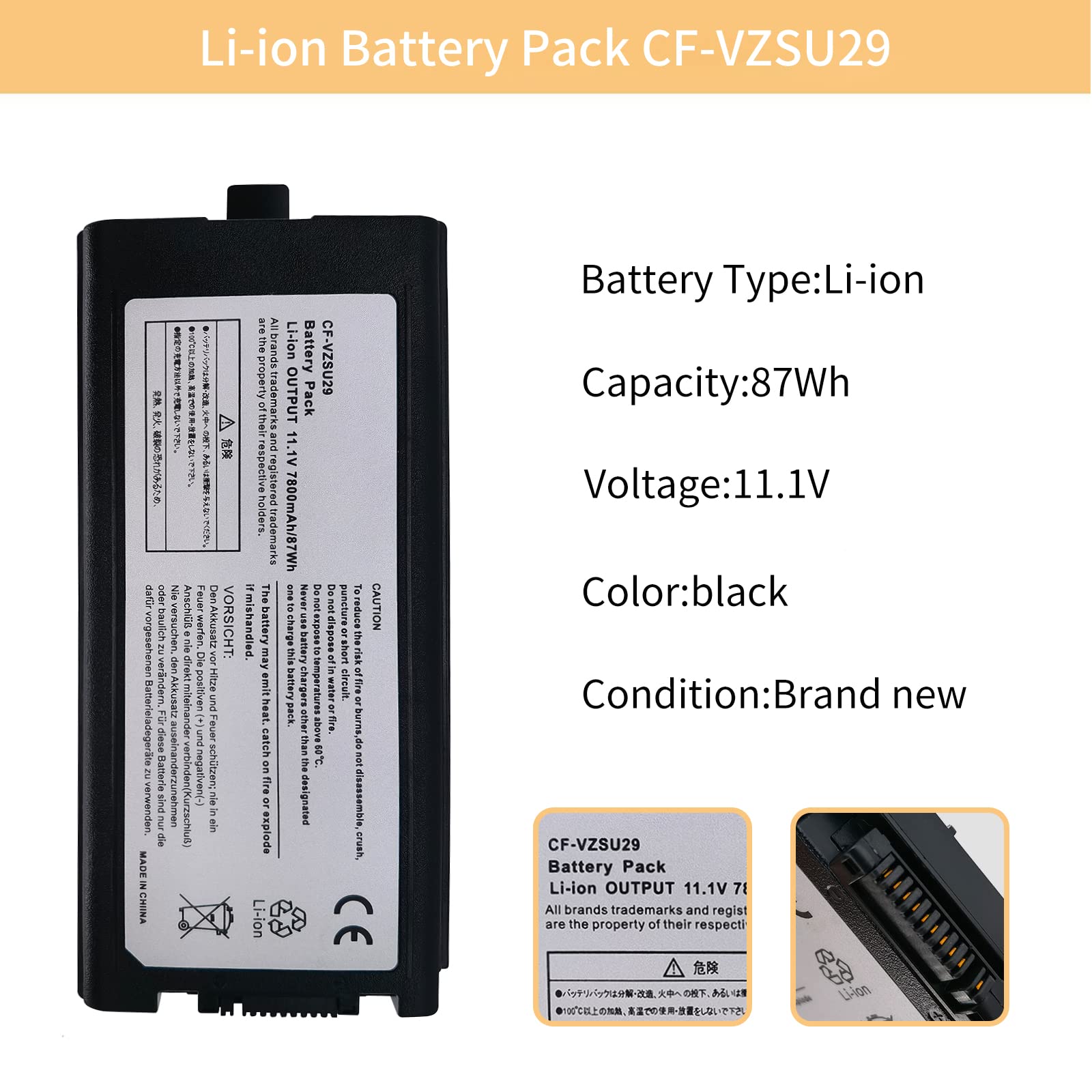 Amazon.com: NBULBL CF-VZSU29 Replacement Battery Compatible with