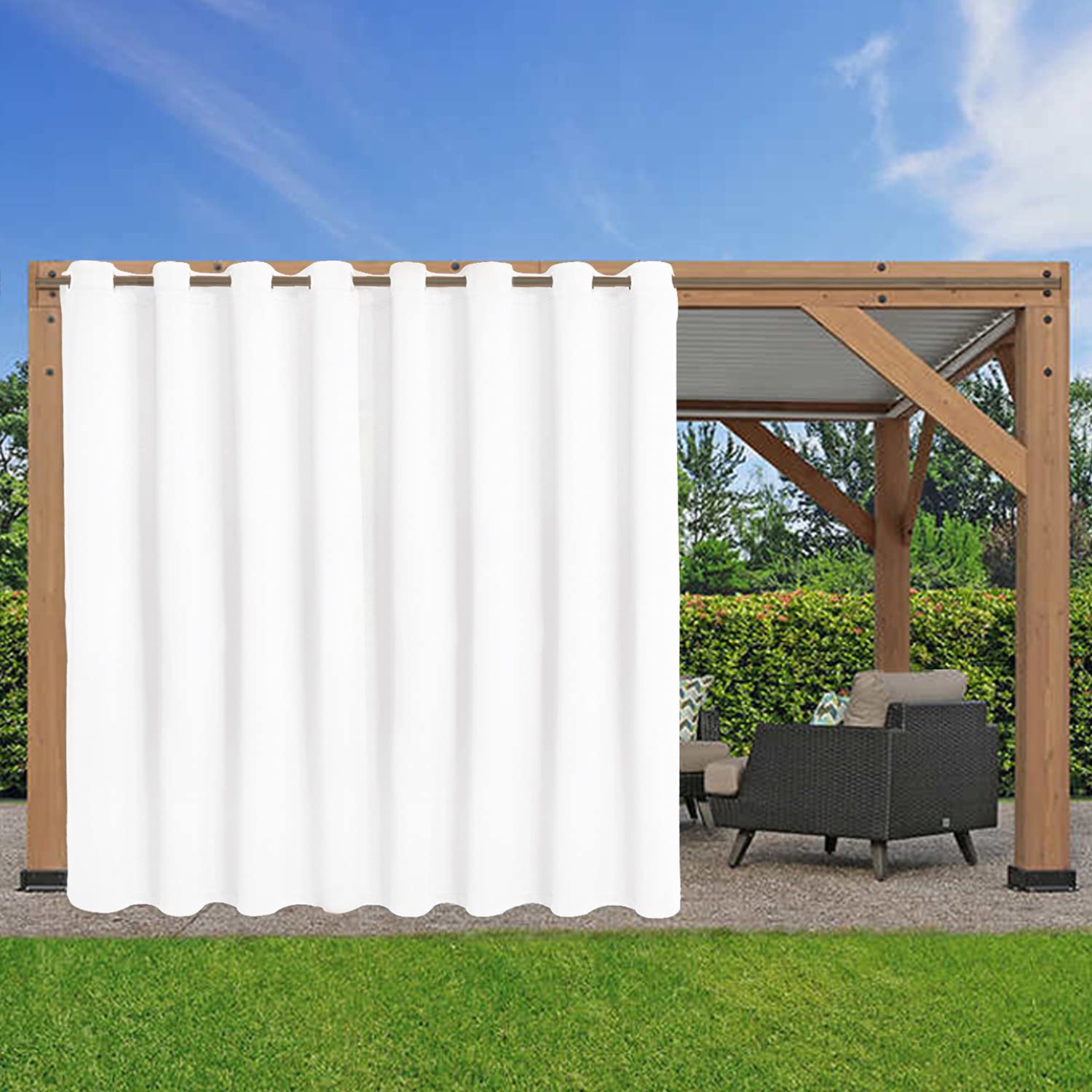 LORDTEX Waterproof Indoor/Outdoor Curtains for Patio Thermal
