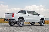 Vista 8 de Rough Country Eliminador de protectores de lodo para Chevy Silverado 1500 (2019-2026) - Tri-Blend ABS resistente, fácil instalación, incluye