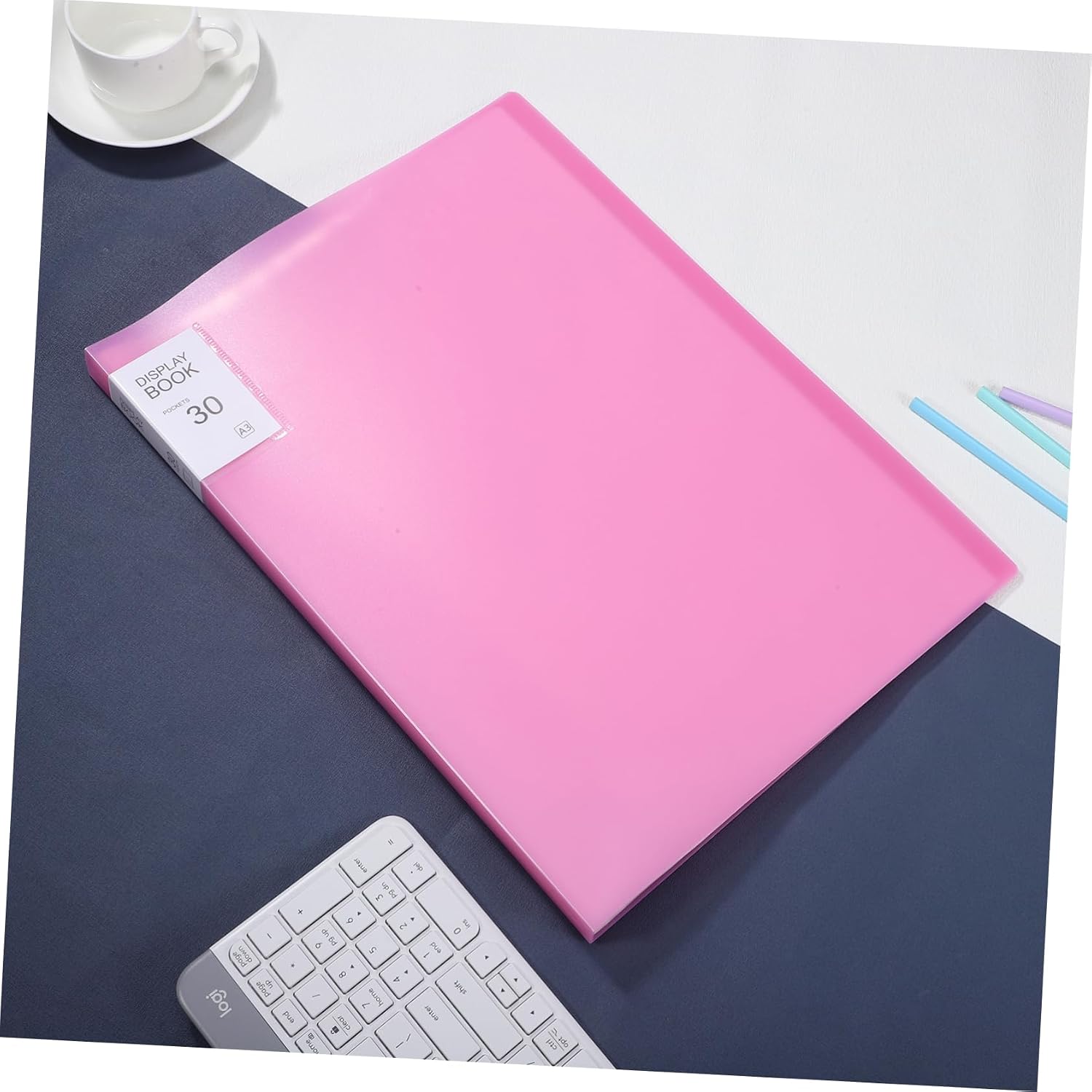 ERINGOGO Scrapbook Storage Large Portfolio Binder for Artwork Resume Portfolio Folder Secure Binding Presentation Book Sleeves