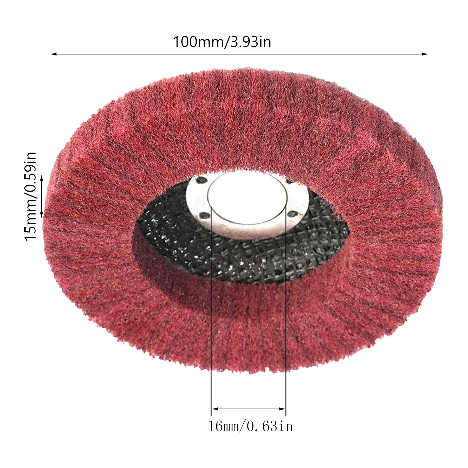 Dischi smerigliatori, 100 * 15mm, 5 Pezzi Disco Abrasivo per Smerigliatrice Angolare, Dischi CSD Dischi di Smerigliatura, per la Rimozione di Vernice e Ruggine per Smerigliatrice Angolare